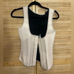 Fiorella Shapewear Full Vest Latex Waist Trainer tan corset woman’s 38 XL